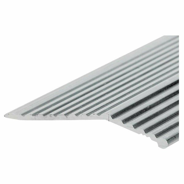 Swivel 2 x 36 in. Fluted Aluminum Carpet Bar, Silver SW3347891